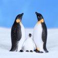 thumbnail image 3 of Ruanlalo 4/6Pcs Mini Penguin Sea Lion Snowflake Ornament Fairy Garden Bonsai DIY Decor, 3 of 6