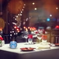 thumbnail image 3 of 1 portavelas de cristal, candelabro de mosaico, estilo europeo, sin pilas (azul)., 3 of 5