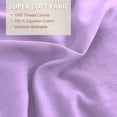 thumbnail image 7 of 1 Piece Luxury 5 Inch Two Layer Ruffle Comforter 550 GSM All Season (Twin/Twin XL Size) Premium Super Soft - 800 TC, 100% Egyptian Cotton- Solid Lilac Colour, 7 of 7