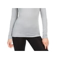 thumbnail image 3 of 32 Degrees Women's Cozy Heat Mock-Neck Top Gray Size Large, 3 of 3