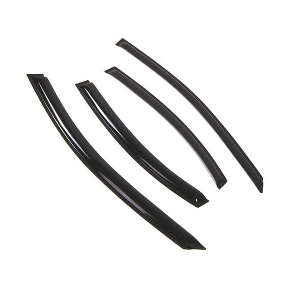 Tuningpros WD2-764 Outside Mount Window Visor Deflector Rain Guard Dark Smoke 4 Pcs Set For 2012-2016 Chevrolet Sonic Sedan