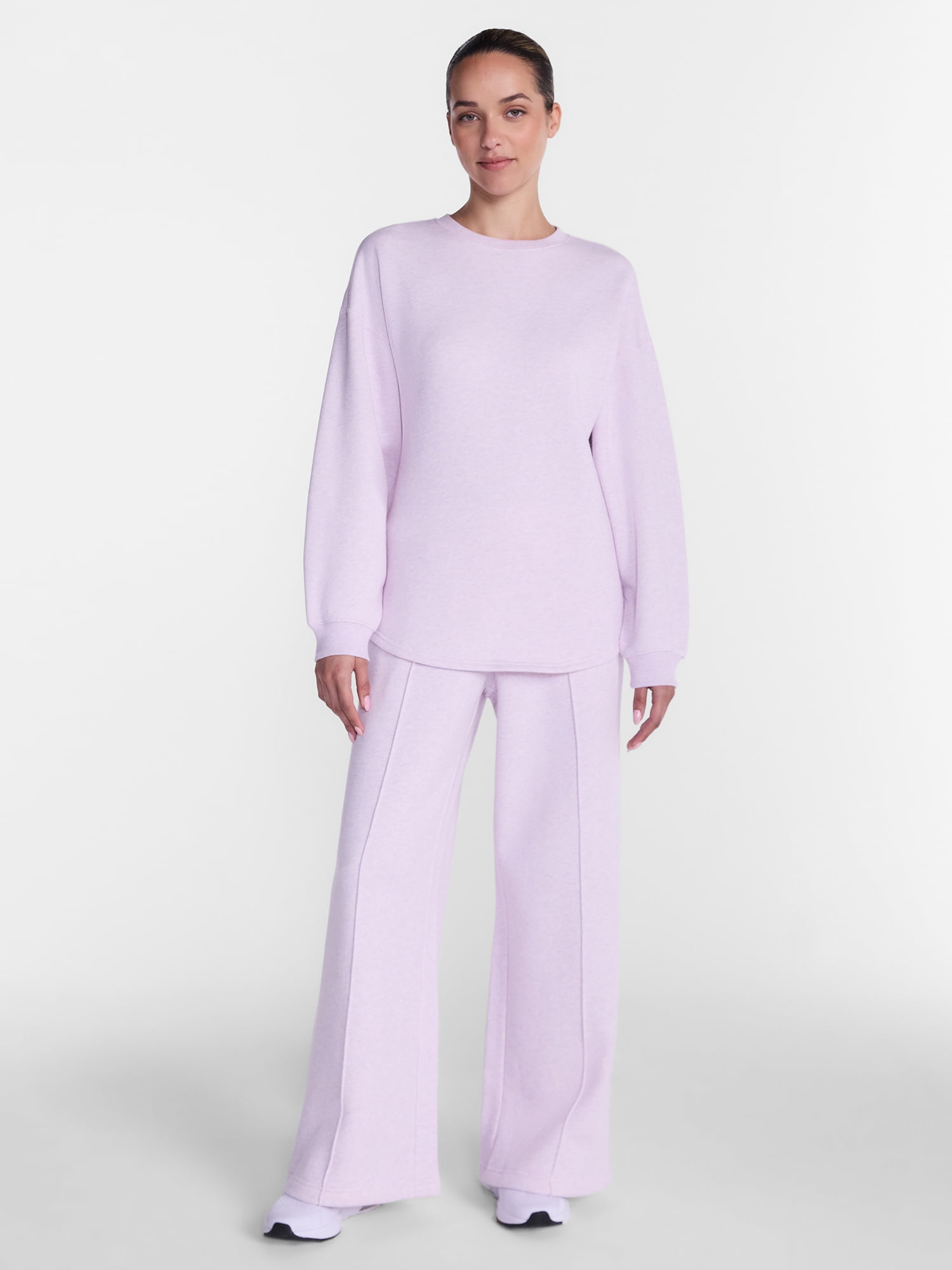 Athletic Works Women's and Women's Plus Cinched Fleece Sweatshirt, Sizes XS-4X