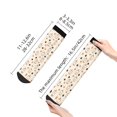 thumbnail image 2 of Goofa Milk Tea Pattern Non Slip Socks with Grips for Elderly, Crew Socks Yoga Hospital Socks Cushioned Sole Gripper Socks for Men Women, 2 of 5