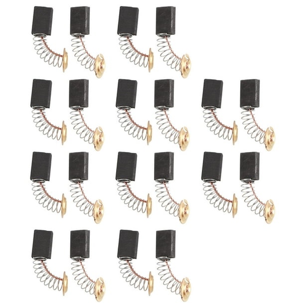 Kit de 20 escobillas de motor de carbón de 5 x 11 x 16 mm, juego de accesorios de cobre para taladro y amoladora.