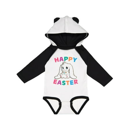 

Inktastic Happy Easter Adorable Bunny Gift Baby Boy or Baby Girl Long Sleeve Bodysuit