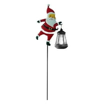Solar Christmas Decorations, 2025 New Santa Claus Solar Watering Can Kettle Lights Outdoor Christmas Decorations, Metal Waterproof Garden Lantern for Yard, Patio, Lawn, Pathway (Multicolor)
