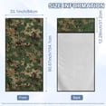 thumbnail image 4 of FOR U DESIGNS Green Camouflage Print Car Seat Cover Towel Universal Fit for Front Seats, Absorbent Microfiber Seat Protector, Multi-Purpose Towel for Beach, Picnic, and Outdoor Sports, 2 Pack, 4 of 7