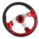 thumbnail image 5 of Volante De Dirección De Estilo De Carreras De 14 Pulgadas Con Botón De Bocina, PU, ​​​​aluminio, Universal Para La Mayoría De Los Autos, Adaptador De Cubo De 6 Hoyos, 5 of 7