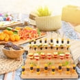 thumbnail image 3 of Callipe Bamboo Skewer Rack Display Stand 180-Hole Design 6 Layers Eco-Friendly Easy Assembly Appetizer Skewers Food Stand, 3 of 7
