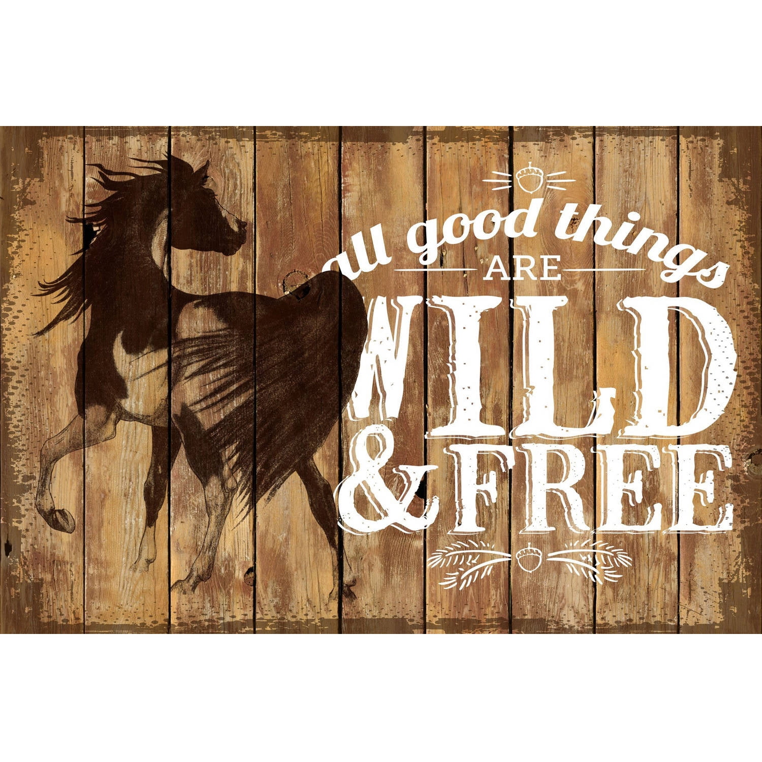 "Wild and Free 2" Painting Print on Wrapped Canvas