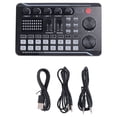 thumbnail image 2 of 3X F998 Tarjeta de Sonido Micrófono Sonido Interfaz de Audio Mezclador Tarjeta de Sonido Consola Mezcladora Amplificador para Teléfono Pc, 2 of 5