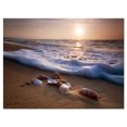 thumbnail image 2 of Vagues Approchant des Coquillages sur le Sable - Impression Photo sur Toile de Plage, 2 of 3
