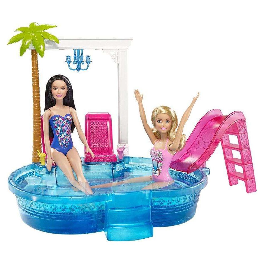 Barbie Glam Pool Party Playset with Themed-Accessories - image 2 of 5