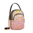 thumbnail image 7 of FORMRS Crossbody Bag for Women Quilted Travel Shoulder Cell Phone Purse with Chain Strap Handbag, Gradient Pink Stars, 7 of 7