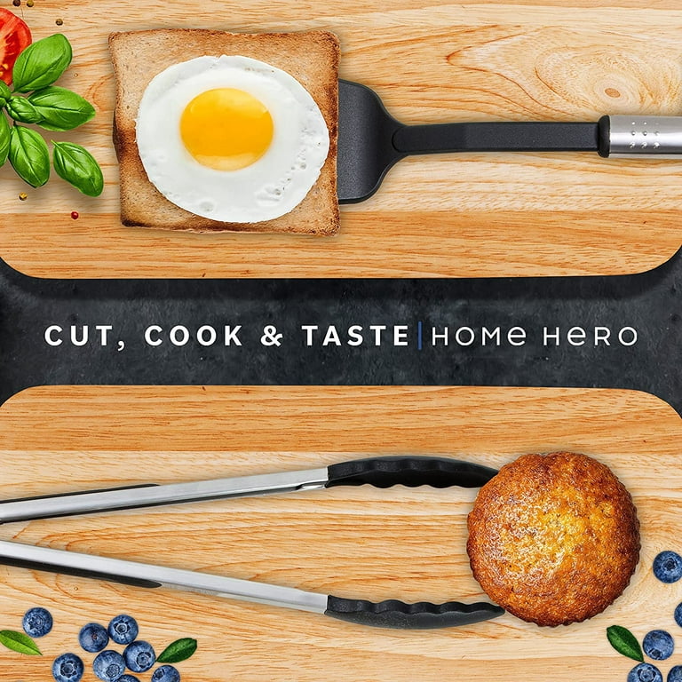 Home Hero - Kitchen Utensils Set, Cooking Utensils Set, Kitchen Essentials,  25 Pcs, Black