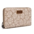 thumbnail image 7 of Wrangler Black Daisy Wallet for Women Bifold Credit Card Wallet Large Women's Wallets Ladies Cash Wallet with ID Window RFID Lining Card Cases Money, Khaki, 7 of 7