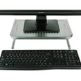 thumbnail image 4 of Mind Reader Support de Moniteur, Rehausseur de Moniteur pour Ordinateur, Portable, Bureau, iMac, 2 Pack, Métal, Argent, 4 of 5