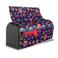 thumbnail image 3 of Yiaed Skull rainbow star mushroom Print Mailbox Covers, Magnetic Mailbox Cover, Mail Box Covers for Garden Outdoor Decor Box Covers-21x18 in, 3 of 8