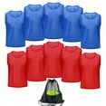 thumbnail image 2 of Naiovety Chaleco de entrenamiento, ropa deportiva de malla de fútbol para adultos, camisetas profesionales de fútbol, ​​Jersey de secado rápido Uniforme atlético Rojo Naiovety OD029876-03, 2 of 6
