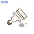 thumbnail image 3 of Unique Bargains Bronze Tone Overall Buckles, 10 Sets, 3 of 6