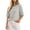 Gray, variant on Striped T Shirts for Women Crew Neck Half Sleeve Tee Shirts Relaxed Fit Casual Weekend Walk Lightweight Basic Tops