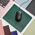 thumbnail image 6 of 1pc Universal Home Office Game Desk Cushion Computer Mouse Pad Anti-slip Leather Mice Mat DARK BROWN, 6 of 8