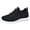 Black, variant on Women's Breathable Running Shoes, Lace Up Mesh Walking Footwear for Outdoor Leisure