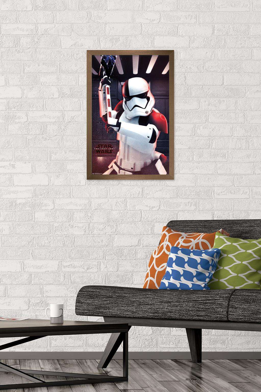 Star Wars: The Last Jedi - Executioner Wall Poster, 14.725" x 22.375", Framed