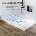 thumbnail image 7 of EastVita Shower Base Non-Slip SMC Shower Pan with Center Drain White Bathroom Shower Tray Kit 304 Stainless Steel Square Drain Cover Single Threshold Floor for Easy Installation, 7 of 7