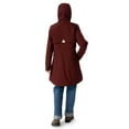 thumbnail image 5 of JAN & JUL Long Rain Jacket Waterproof and Windproof Rain-Coat for Women (Burgundy, S), 5 of 6