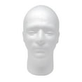 thumbnail image 6 of 2x Men Foam Manikin Head Display Stand Display Head Model for Headwear Hairpiece, 6 of 8