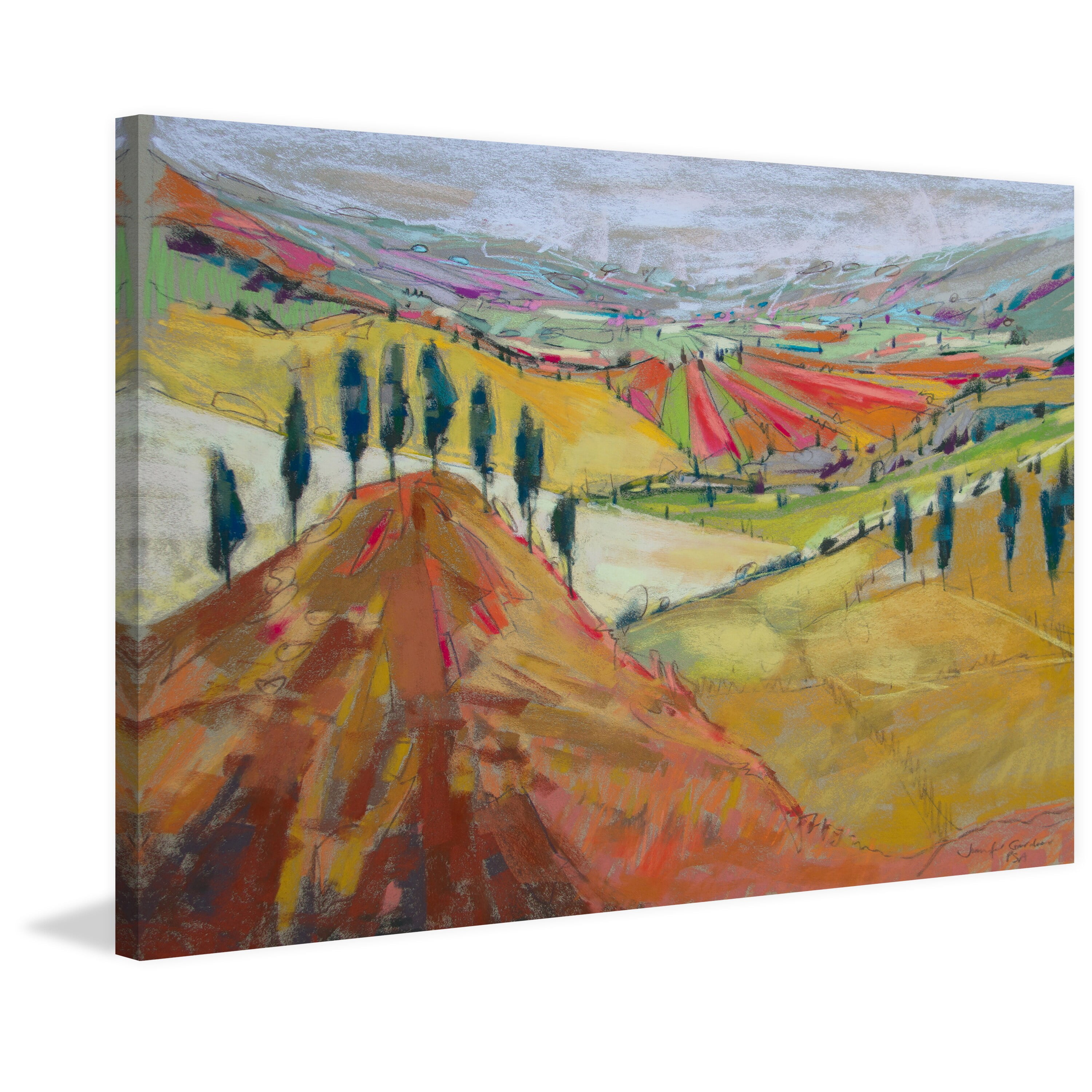 "Tuscany XII" Painting Print on Wrapped Canvas