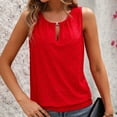 thumbnail image 6 of ZyeKqe Womens Tank Tops Sleeveless Shirts Keyhole Crewneck Shirts Dressy Casual Blouses Basic Summer Tanks, 6 of 9
