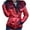 Red, variant on Ayolanni Red Women Coats Puffer Quilted Hooded Zip Up Long Sleeve Solid Jackets Ladies Jackets L