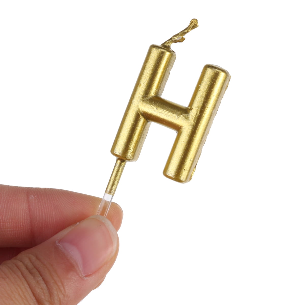 Happy Birthday Letter Candle Unscented Decorative Wax Paraffin Colorful