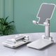 thumbnail image 3 of Soporte para teléfono móvil XianweiShao ángulo con almohadilla de silicona totalmente plegable compatible con todos los teléfonos móviles blanco 1 pieza, 3 of 4