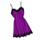 thumbnail image 1 of Lencería Mujer Ropa de Dormir Ropa Interior de Encaje Atractiva Moda Una Pieza Camisón Corto Púrpura XL Yinane Vestido de dormir sexy para mujer, 1 of 8