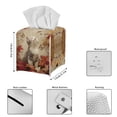 thumbnail image 5 of Yuyamidu Cute PU Leather Tissue Box Cover for Living Room Fall Bathroom Tissue Box Holder with Bottom Belt Waterproof Facial Paper Organizer Dispenser Fall Decoration Gift for Holiday, 5 of 8