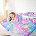 thumbnail image 3 of Erosebridal Ocean Animal Axolotl 7-Piece Bedding Comforter Set,Pink Kawaii Salamander King Bedding Sets For Girl,Reversible, 3 of 7