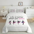 thumbnail image 2 of jejeloiu Ballet Dance King Size Comforter Sets,Ballerina Bedding Comforter Set,Colorful Splatter Ink Bedding Set For Children,Luxury Bedroom Decor Reversible,3pcs, 2 of 8