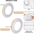 thumbnail image 2 of 2 rolls 2 styles PVC Plastic Edge Banding Adhesive Veneer Edge Trim for DIY Floor Table Cabinet Furniture Decorative Trim golden 5~10x0.2mm 50m/roll 1 roll/style, 2 of 6