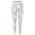 thumbnail image 6 of Yoga Pants For Women Plus Size Petite Easter Bunny Pattern Soft Athletic Works Casual Pants, 6 of 6