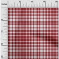 thumbnail image 2 of oneOone Cotton Jersey Maroon Fabric Tartan Craft Projects Decor Fabric Printed By The Yard 58 Inch Wide, 2 of 4
