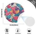 thumbnail image 2 of Ryvnso Abstract Heart Paint Round Plate Mats Dining Table Placemat Set of 4 for Holiday Decoration, 2 of 7