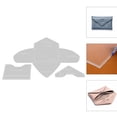 thumbnail image 4 of Plantilla de , plantilla de ado artesanal de material cuero acrílico, herramienta artesanal de bricolaje, fabricación de mini bolsos hechos a perfecl Plantilla de patchwork de billetera, 4 of 8