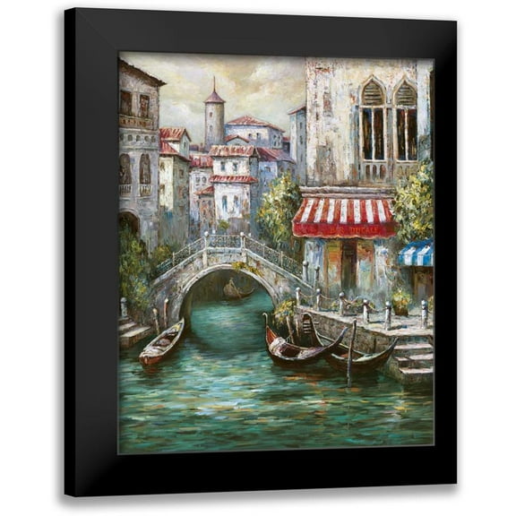 Mancini, Gianni 12x14 Black Modern Framed Museum Art Print Titled - Venetian Motif I