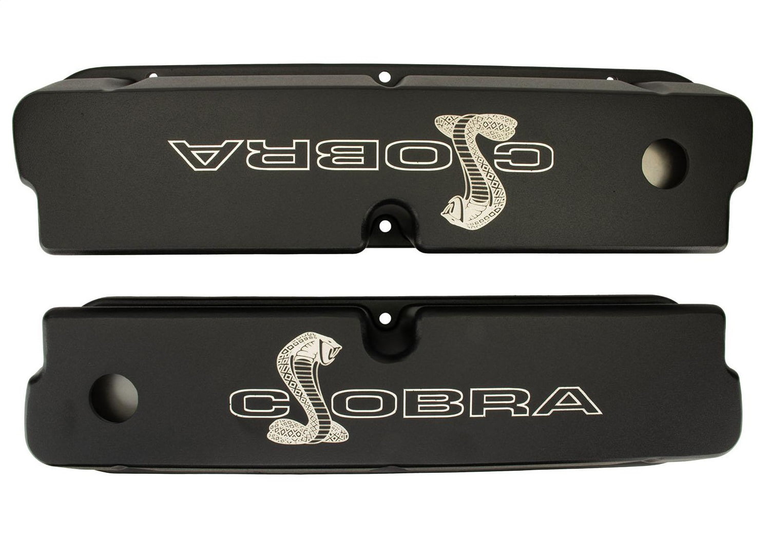 Ford Racing M-6582-LE302SBK SBF Black Valve Cover with Cobra Logo