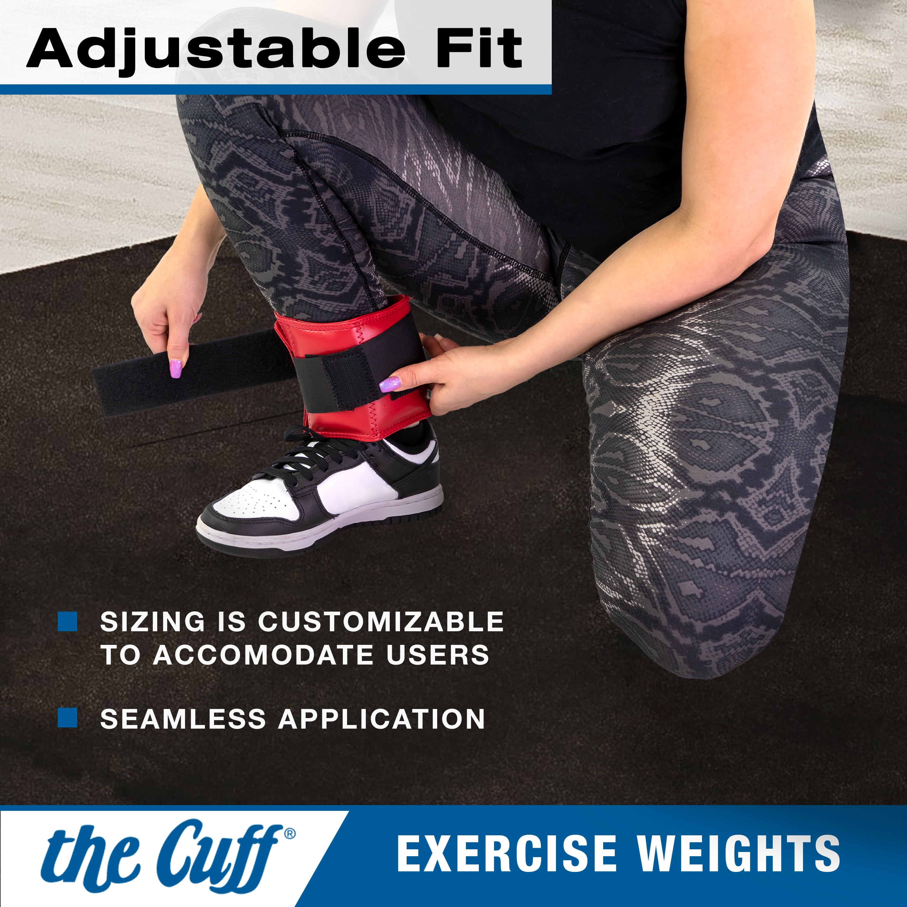 The Cuff Original Adjustable Ankle and Wrist Weight for Gym