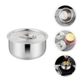 thumbnail image 3 of Bol en Acier Inoxydable avec Couvercle Bol à Ufs Cuits à la Vapeur Récipient à Gâteau, 3 of 8