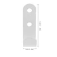 thumbnail image 2 of CIMAXIC 1Set Heavy Duty Trailer Tarp Hooks White Tarp Clips Set for Outdoor Cargo Net and Rv Awning Fastener, 2 of 7